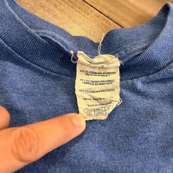 Nascar Racing Blue Wrap Around Graphic Tshirt Men 3XL Bin A-6‎ - Picture 3 of 4